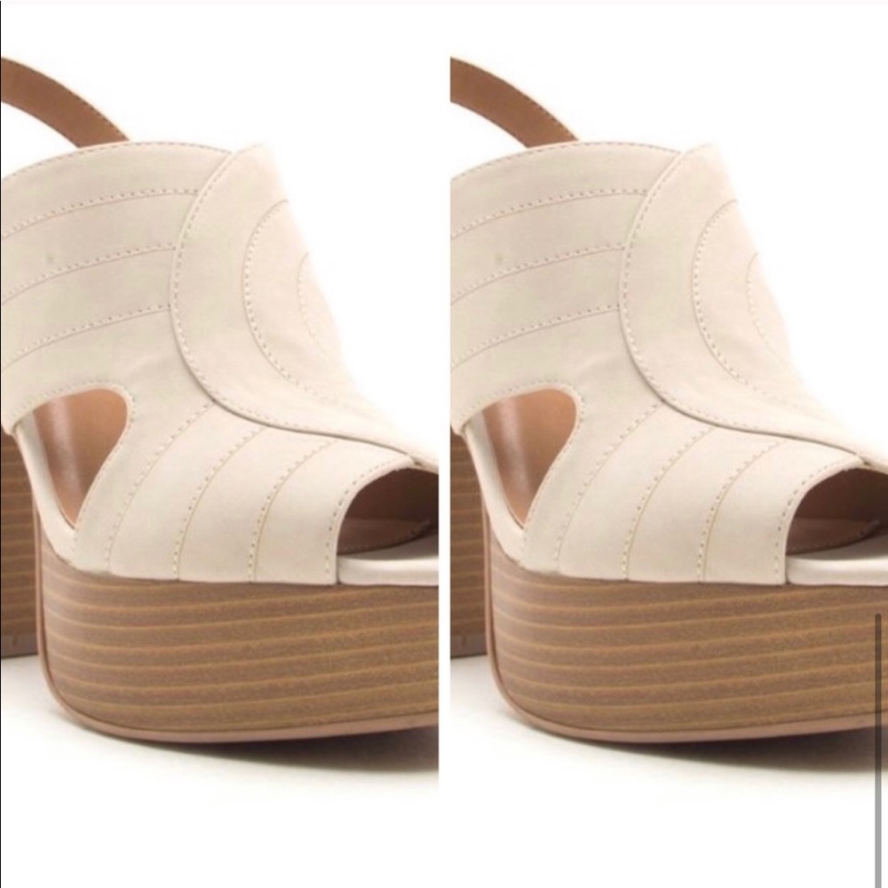 VINTAGE VIBIN’ Chunky Heel Platform Peeptoes - Picture 4 of 4